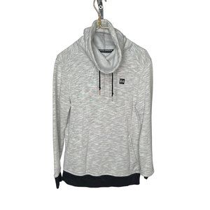 Under Armour Sweatshirt Womens Fitted Small Cold Gear Light Gray